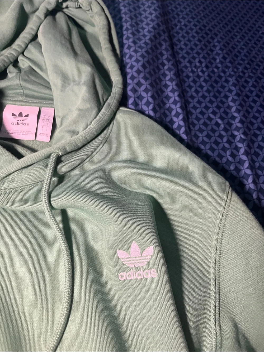adidas green pullover